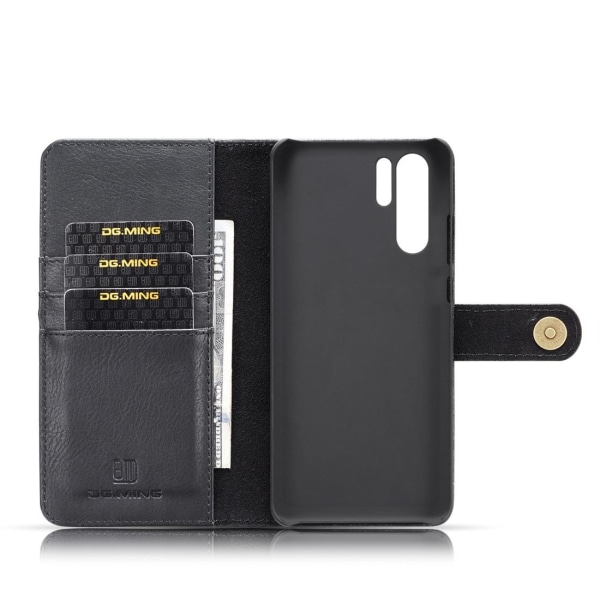 Plånboksfodral med magnetskal för Huawei P30 Pro - DG.MING Svart