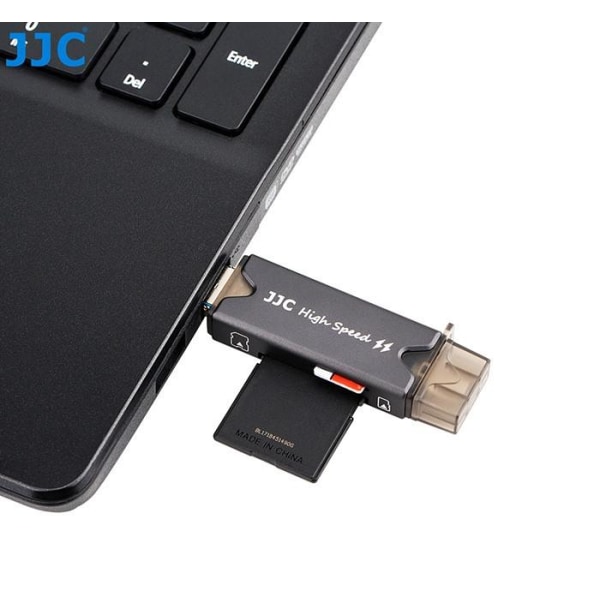 JJC Minneskortläsare 3i1 USB 3.0 för SD/TF minneskort Grå Grå