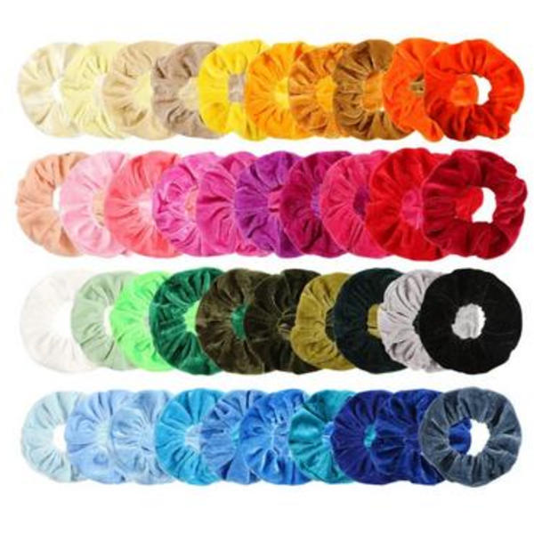 Mordely 36st Velvet hair Scrunchies, hårsnoddar , hårband , Hair bands m