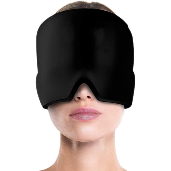 Mordely Huvudvärk Cap Ice Pack Hat SVART black