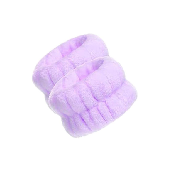 Mordely Face Wash Armband Spa Handledstvättband LILA Purple