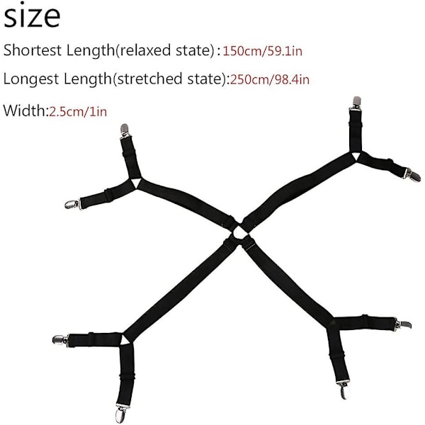 Mordely Adjustable Cross Tensioners For Fitted Sheet