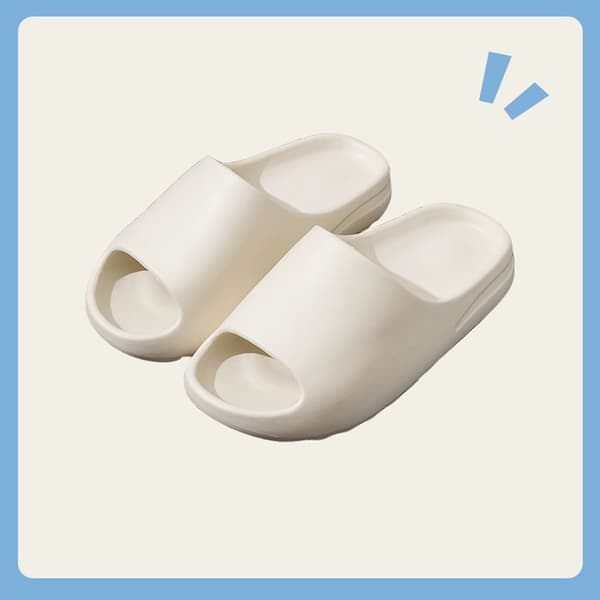 2023 Hemtofflor Tjock Plattform Badrum Molntofflor VIT white 40-41#-40-41#