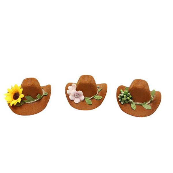 Mordely 2st vinflaskhattar owboyhatt C