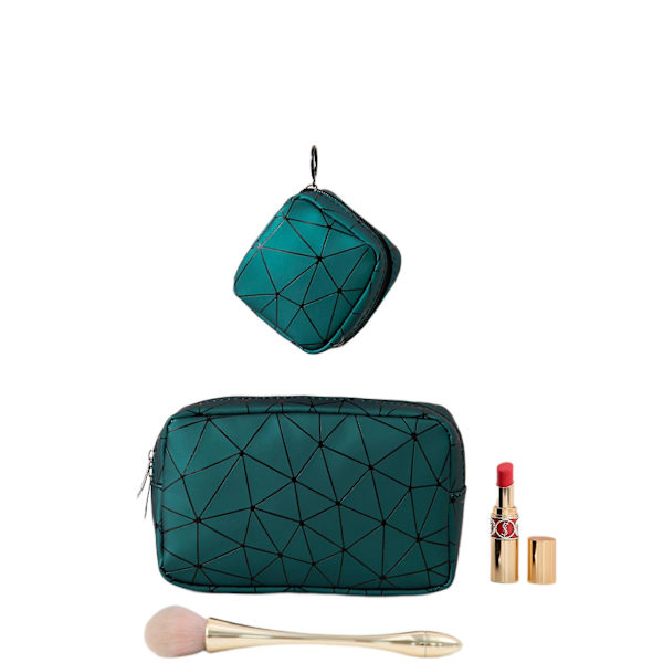 Mordely Small Makeup Bag, Portable Waterproof Cosmetic Bag Travel Makeup Pouch For Girls Women (green)