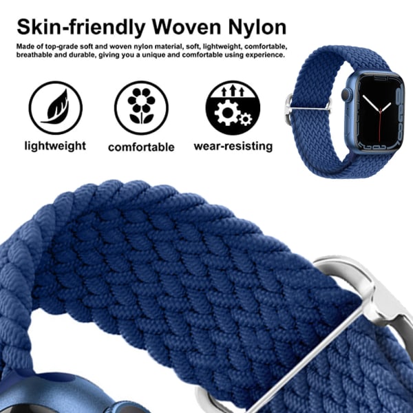 Mordely apple iwatch1234567 justerbart watch i nylon Style 1 38/40/41mm