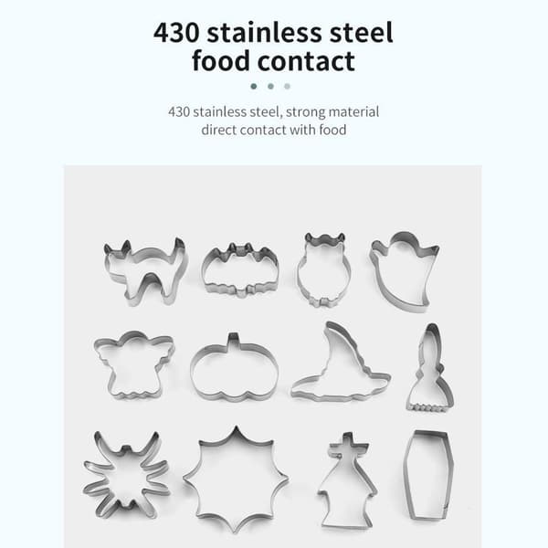 Mordely 12 st 3D Halloween Cookie Cutter Candy Biscuit Form