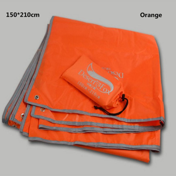 Vattentät tältmatta Ultralätt ficktält ORANGE 150X210CM Orange 150X210cm