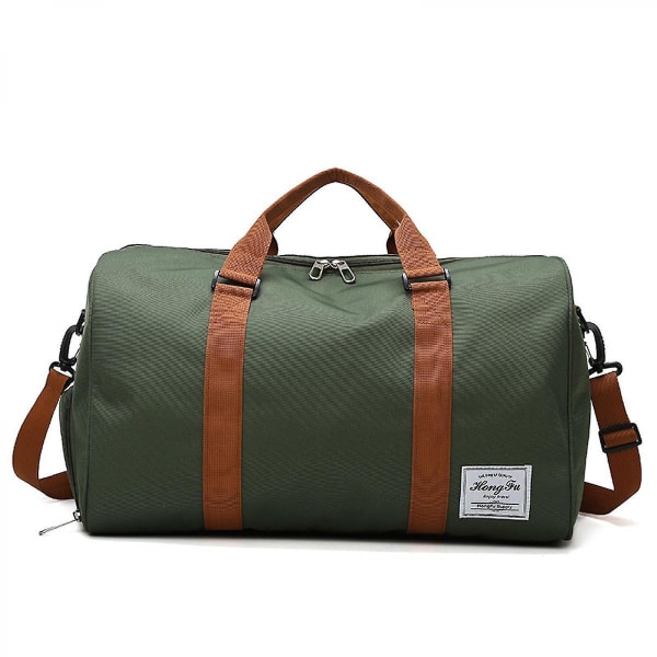Travel Duffle Bag For Men,sports Gym Bag With Shoe Compartment &wet Pocket,weekend Overnight Bag Green