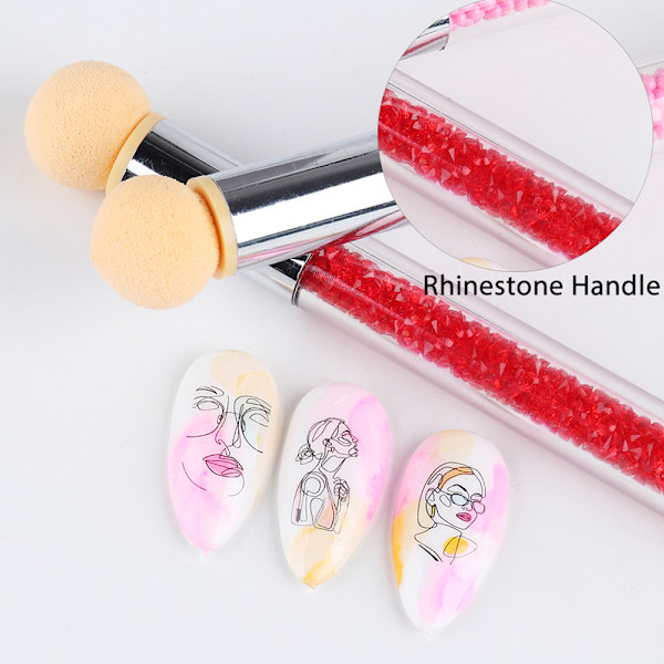 Mordely Ombre Nail Brush Svampar Set Gradient 05