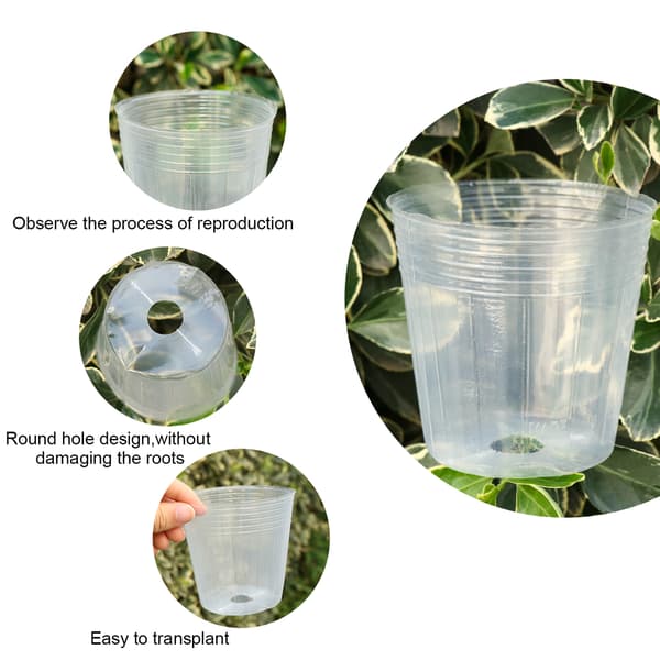 Mordely 36-pack plastkrukor, blomkrukor, plastkrukor