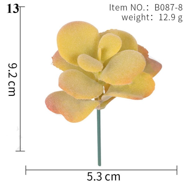Mordely Dekoration Gröna konstgjorda suckulenter Växter 13