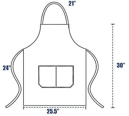 12-pack enkla haklappsförkläden med 2 fickor