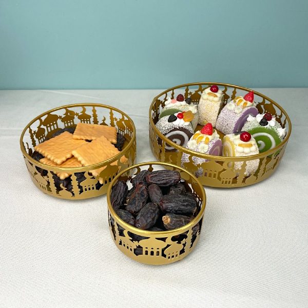 Mordely Eid Mubarak Set Serveringsbricka GULD STYLE 1 SET gold Style 1 Set