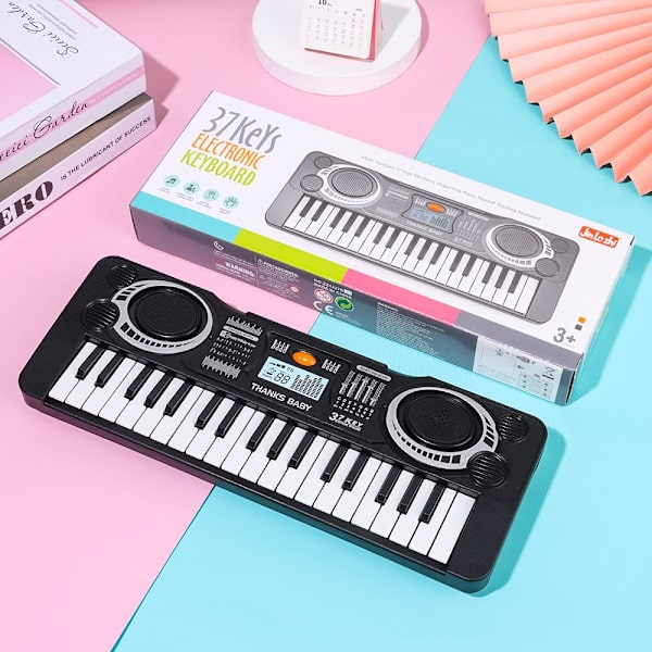Mordely 37 tangenter Baby Piano Barn Keyboard Elpiano black
