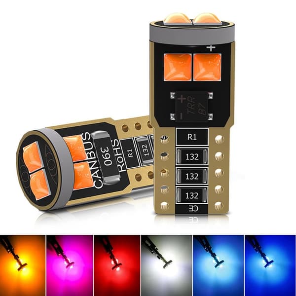 Mordely 5st LED-lampor Canbus bilinredningslampor BLÅ blue