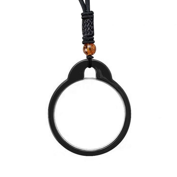 Mordely Creative Förstoringsglas Halsband Förstoringsglas SVART 250 250 Black 250-250