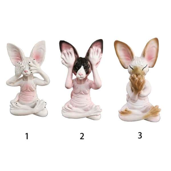 Mordely Sphynx Cat Meditere samleobjekter i miniatyr