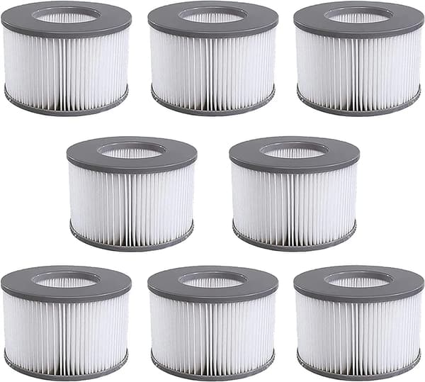 Mordely 8-pack ersättningsfilter för MSPA FD2089-MSPA