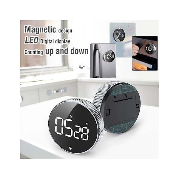 Mordely Kitchen Timer, Countdown Timer For Kitchen Cooking Class Training, Digital Magnet Timer Lcd Display