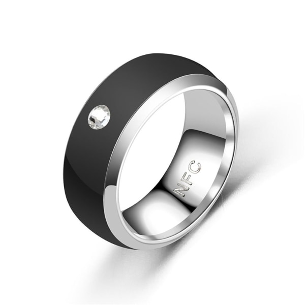 Mordely NFC Smart Ring Finger Digital Ring SVART 8 8 BLACK 8-8