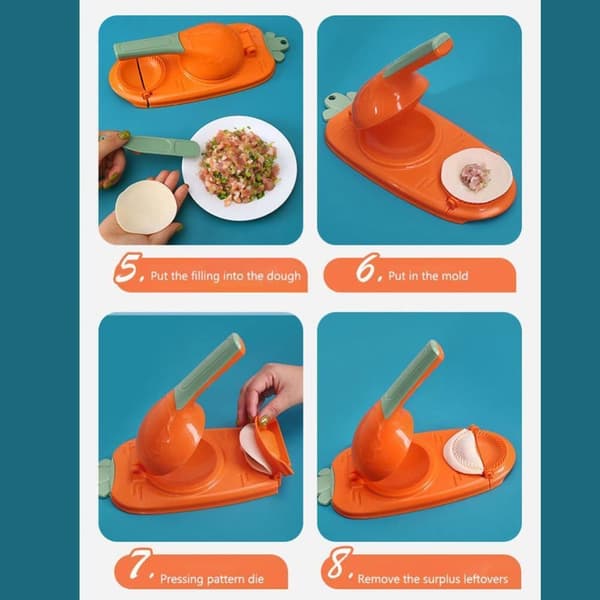 Mordely 2 i 1 Dumpling Maker Kök Dumpling Making Tool Dumpling Pressning grön green