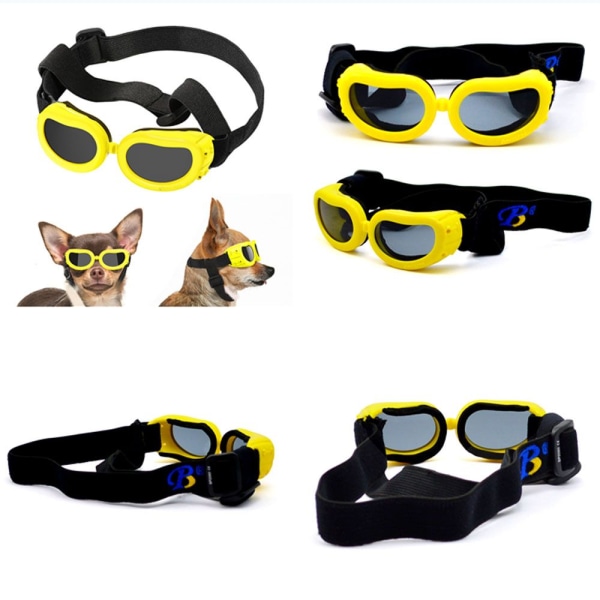 Mordely Small Dog Solglasögon Goggles GUL yellow