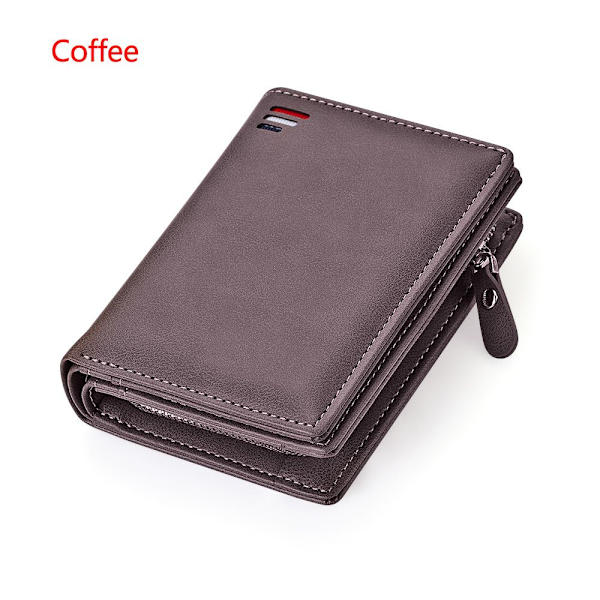 Mordely Män Läder Plånbok Case KAFFE coffee
