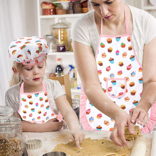 3 Otters Kids Chef Set, 11 Piece Toddler Cooking and Baking Set Chef Hat and Apron for Toddlers Chef Costume Career Role Play Set