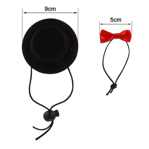 Mordely Pet hatt festlig liten topp hatt