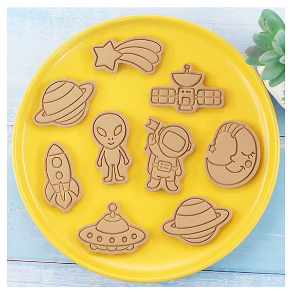 Mordely 8 st/ set Cartoon Space Astronaut Form