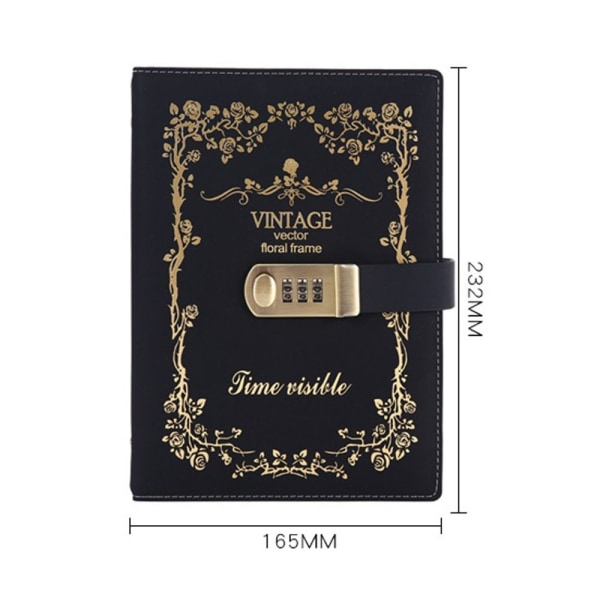 Mordely A5 Enkel konstnärlig Retro Handbok Lösenordsbok Dagbok Anteckningsbok vit white