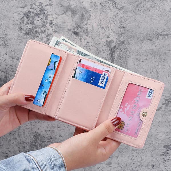 Mordely Korta plånböcker Pengaväska ROSA pink