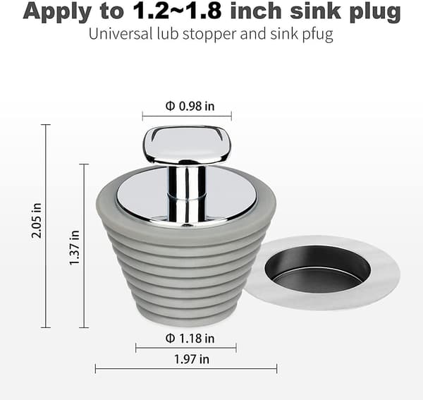 2023 Badrumsavtappningsplugg för 25mm-47mm