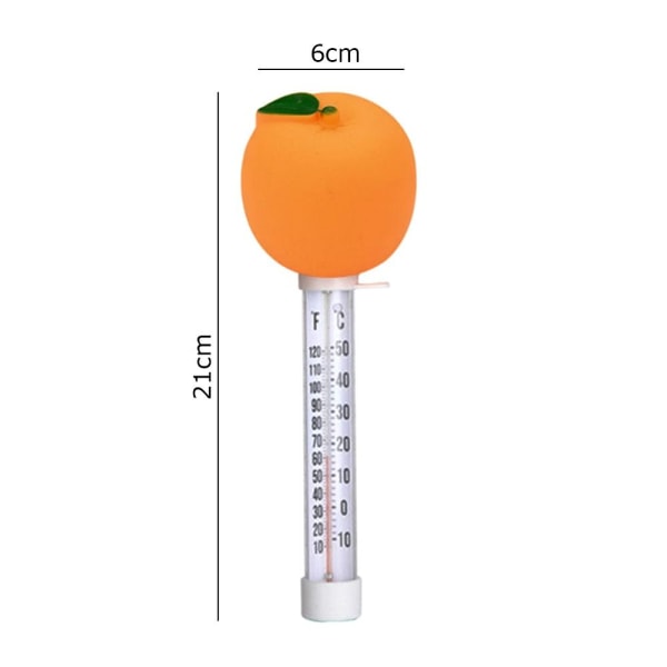 Mordely Simbassängtermometer Floattermometer TOMATTOMAT tomato
