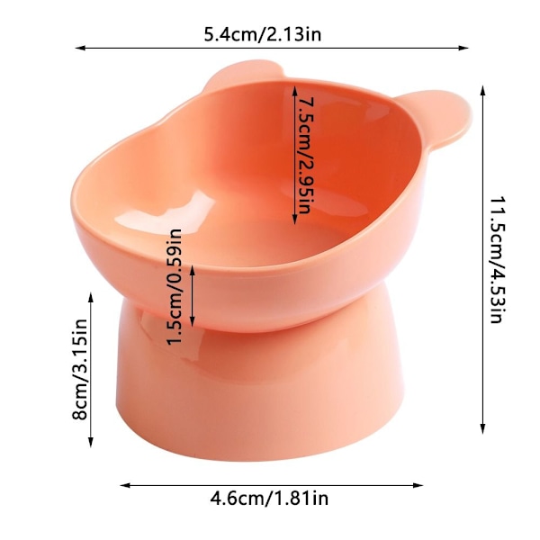 Mordely Pet Bowl High Feeding Bowl ROSA Pink