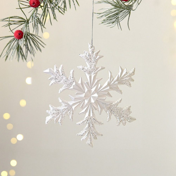 Mordely Julgranshängen Trädhängande PEARLY SNOWFLINGS PEARLY Pearly Snowflakes