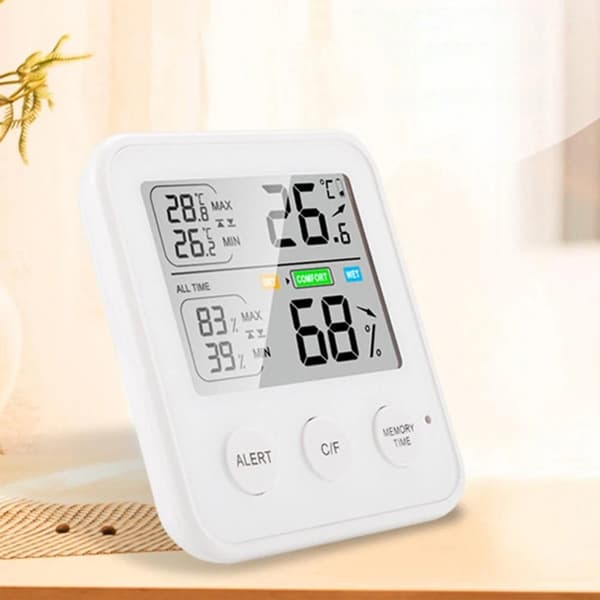 Mordely Digital termo-hygrometer Elektronisk termometer hygrometer White