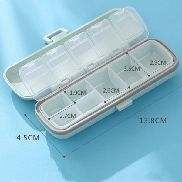 Mordely Medicin Box Pill Organizer GRÖN green