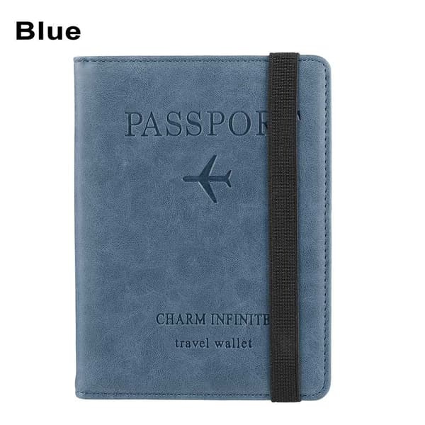 Mordely Passhållare Passväska korthållare BLÅ blue