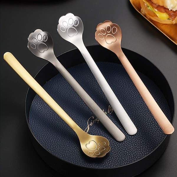 Mordely Omröringssked Kattklosked SILVER 3ST silver 3pcs-3pcs