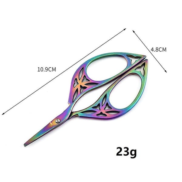 Stainless Steel Leaf Shape Scissors Handmade Tea Bag Scissors (gold)