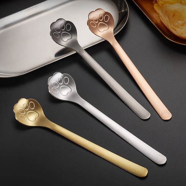 Mordely Omröringssked Kattklosked SILVER 3ST silver 3pcs-3pcs