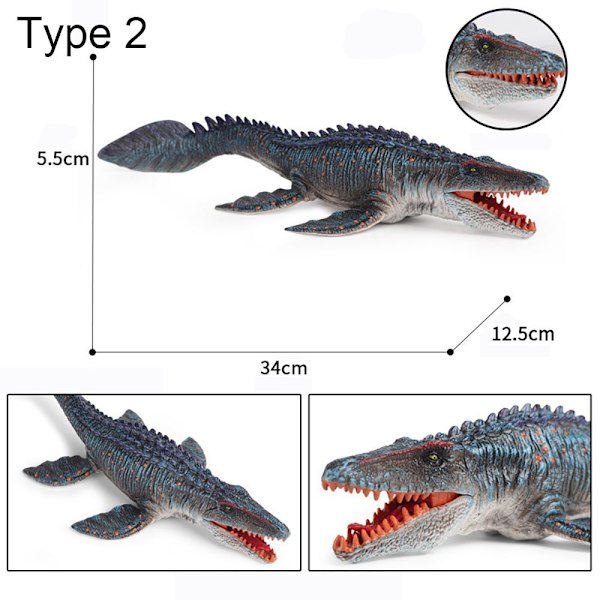 Mordely 1 st Ocean Dinosaur Model Mosasaurus Figurines Marine Organism