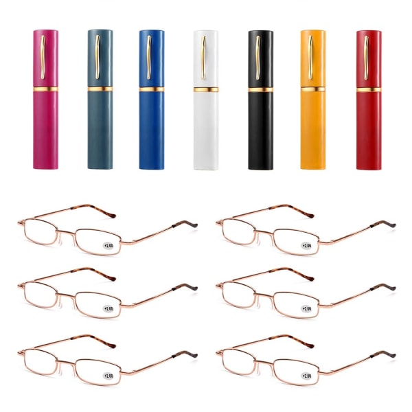 Mordely Läsglasögon med pennrörsfodral CASE STYRKA 1,00 black Strength 1.00
