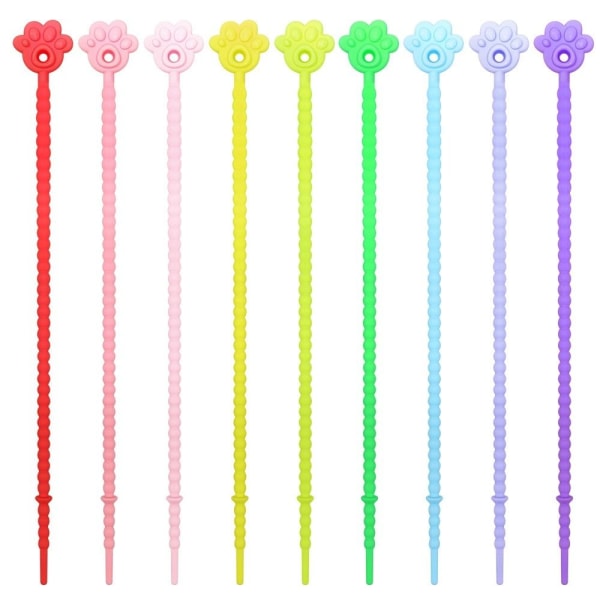 Mordely 10 st buntbandssilikonrep FÄRG 6 FÄRG 6 Color 6