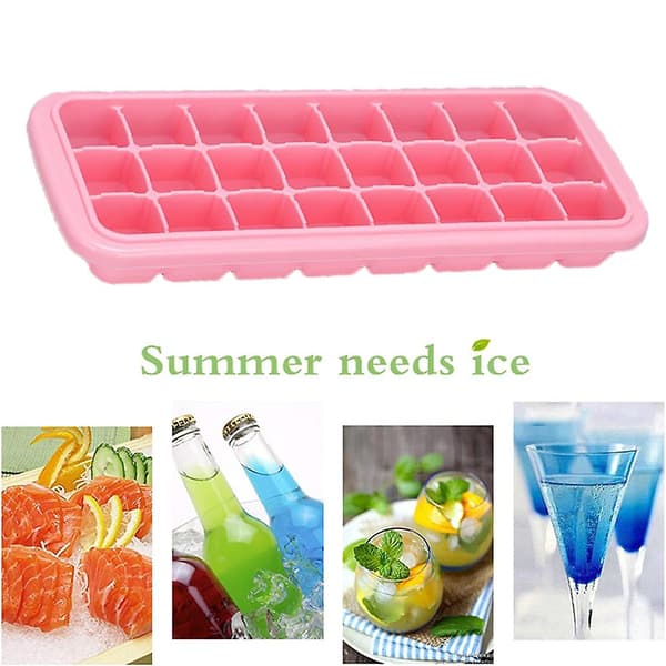 Mordely Ice Cube Trays, Ice Cube Molds With Lid,ice Trays Stackable