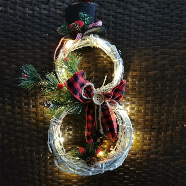Upplyst julkransdekoration, Grapevine Wreath