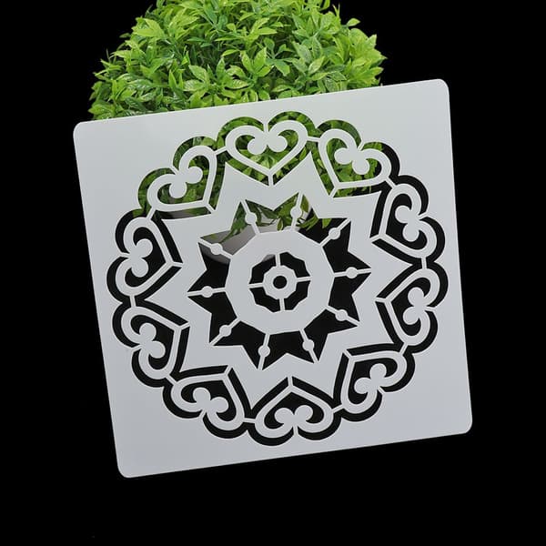 Mordely 16st/ set Layering Stencil Scrapbooking Mandala Auxiliary