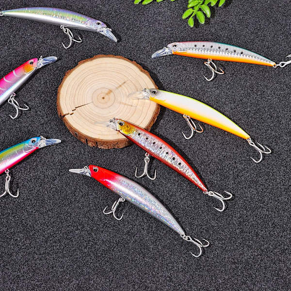 Mordely Sjunkande Minnow Baits Fiskkrokar FÄRG C Color C